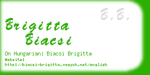 brigitta biacsi business card